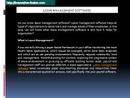 Entire Information About Leave Management Software