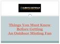 Things You Must Know Before Getting An Outdoor Misting Fan PowerPoint PPT Presentation