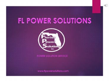 Florida Power Solution Inc offer high rated commercial backup generator