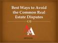 Best Ways to Avoid the Common Real Estate Disputes PowerPoint PPT Presentation
