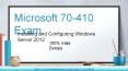 2017 MCSE 70-410 Dumps With Latest Microsoft 70-410 Question Answers PowerPoint PPT Presentation