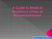 A Guide to Medical Residency Letters of Recommendation