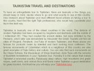 Tajikistan Travel and Destinations (1)