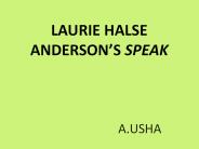 Laurie Halse Anderson's Speak