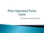 Pilot Operated Pulse Valve Manufactured by maniks