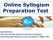 Online Syllogism Preparation Test