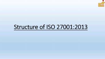 Structure of iso 27001 (1)