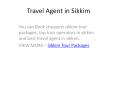 Travel Agent in Sikkim PowerPoint PPT Presentation