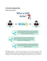 SAP Ariba Training Material