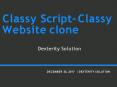 Classy script, Classy Website Clone PowerPoint PPT Presentation