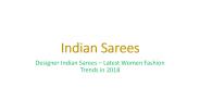 Latest Women Fashion With Indian Sarees 2018