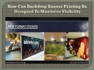 digitally printed backdrops