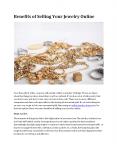 Benefits of Selling Your Jewelry Online PowerPoint PPT Presentation