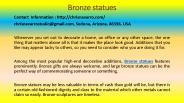 Bronze statues