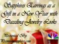 Sapphire earring as a gift in a new year with dazzling jewelry gifts PowerPoint PPT Presentation