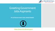 Latest Government Jobs Notice