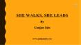 Swati Piramal Life History in "She walks, She Leads" by Gunjan Jain PowerPoint PPT Presentation