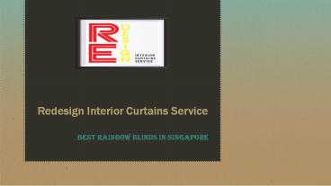 Rainbow Blinds Singapore