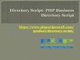 Directory Script- PHP Business Directory Script PowerPoint PPT Presentation