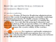 Best 3D interior rendering