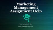 Marketing Management Assignment Help