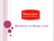 Benefits of Home Care