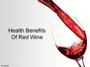 Health Benefits Of Red Wine