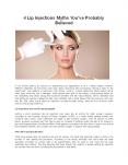 4 Lip Injections Myths You’ve Probably Believed PowerPoint PPT Presentation