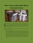 How to Find the Best Home Water Treatment Systems PowerPoint PPT Presentation