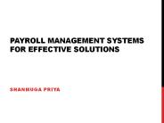 Payroll Management Systems for Effective Solutions