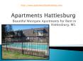 Westgate Apartments Hattiesburg PowerPoint PPT Presentation