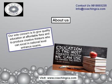 Coachingca.com - CAT, CLAT, Bank PO, SSC Coaching Classes