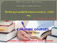 EED 435 course Marvelous Learning/snaptutorial.com
