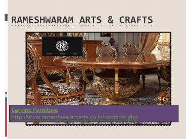 Carving Furniture Table (1)