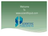 Scientific publishers of India