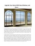 Upgrade Your Home With New Windows and Doors PowerPoint PPT Presentation