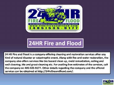 Mold Restoration Services 