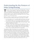 Understanding the Key Features of Sober Living Housing PowerPoint PPT Presentation