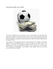 Why fixed match tips aren’t reliable?