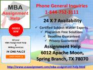 Online MBA Assignment Help by USAassignment