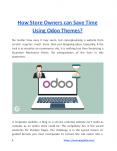 How Store Owners can Save Time Using Odoo Themes? PowerPoint PPT Presentation