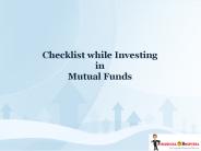 Checklist while Investing in Mutual Funds (1)