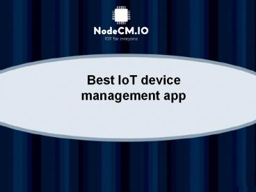 IoT device management app