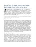 Learn Why So Many People are Opting for Healthy Food Delivery Services PowerPoint PPT Presentation
