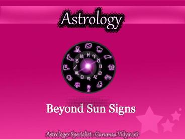 Beyond Sun Signs by Guru Maa Vidyavati