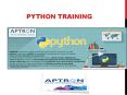 Python training and certification course