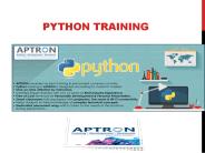Python training and certification course