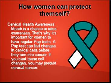 Raise awareness for cervical cancer by using wristbands