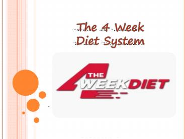 4 Week Weight Loss Diet Plan