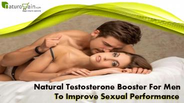 Natural Testosterone Booster for Men to Improve Sexual Performance